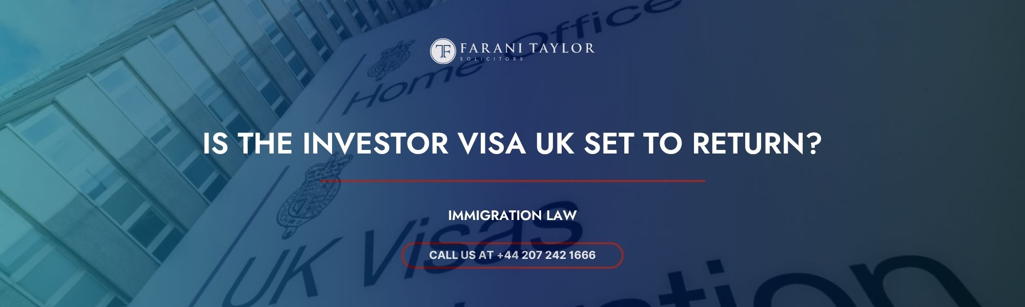 Investor Visa UK